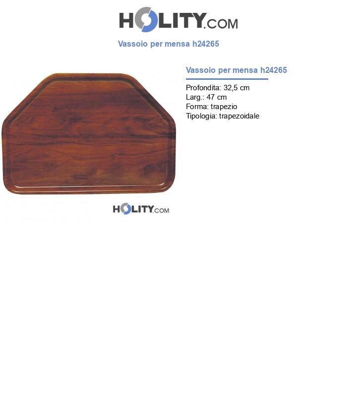 Vassoio per mensa h24265