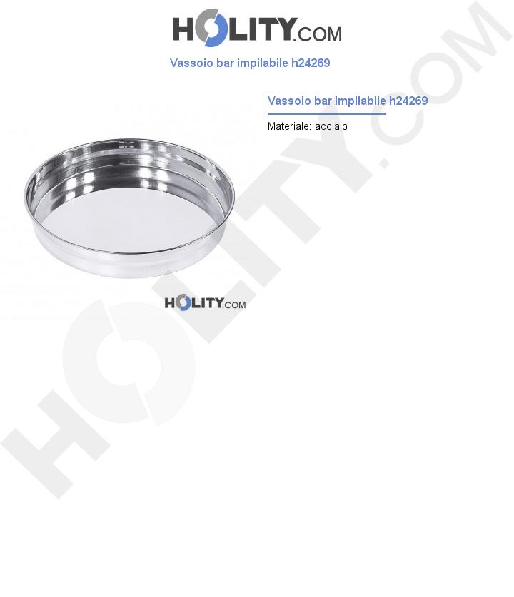 Vassoio bar impilabile h24269