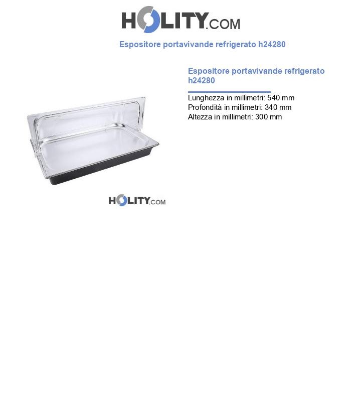 Espositore portavivande refrigerato h24280