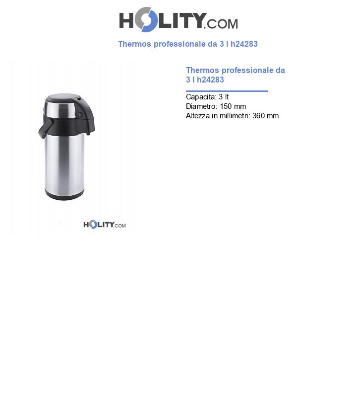 Thermos professionale da 3 l h24283