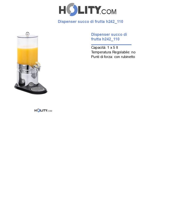 Dispenser succo di frutta h242_110