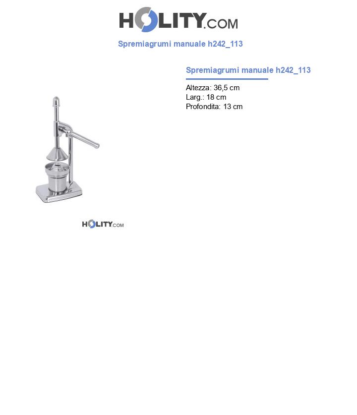 Spremiagrumi manuale h242_113