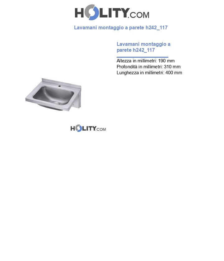 Lavamani montaggio a parete h242_117