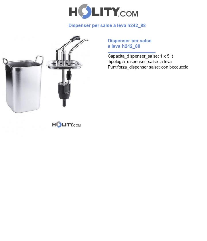 Dispenser per salse a leva h242_88