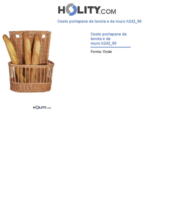 Cesto portapane da tavola e da muro h242_90