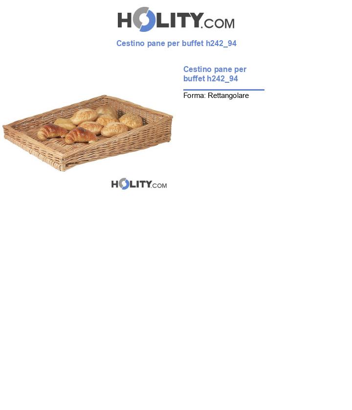 Cestino pane per buffet h242_94