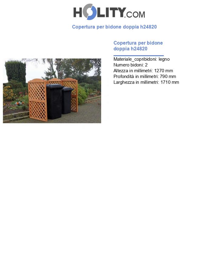 Copertura per bidone doppia h24820