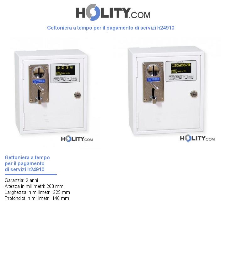 Gettoniera a tempo per il pagamento di servizi h24910
