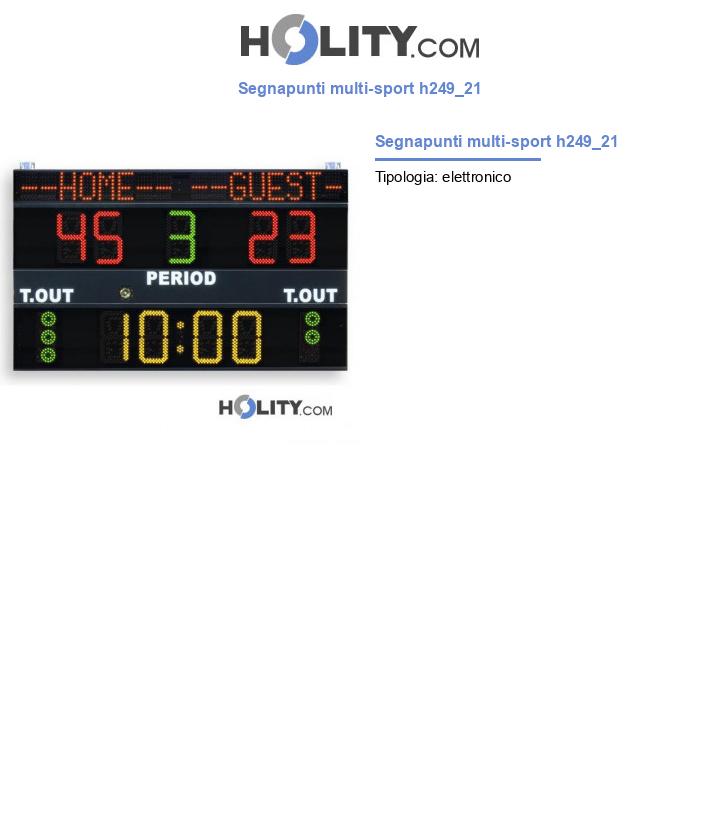 Segnapunti multi-sport h249_21