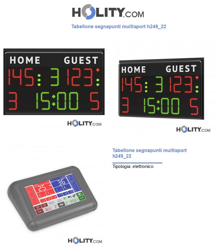 Tabellone segnapunti multisport h249_22