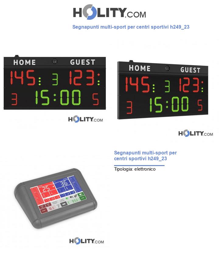 Segnapunti multi-sport per centri sportivi h249_23