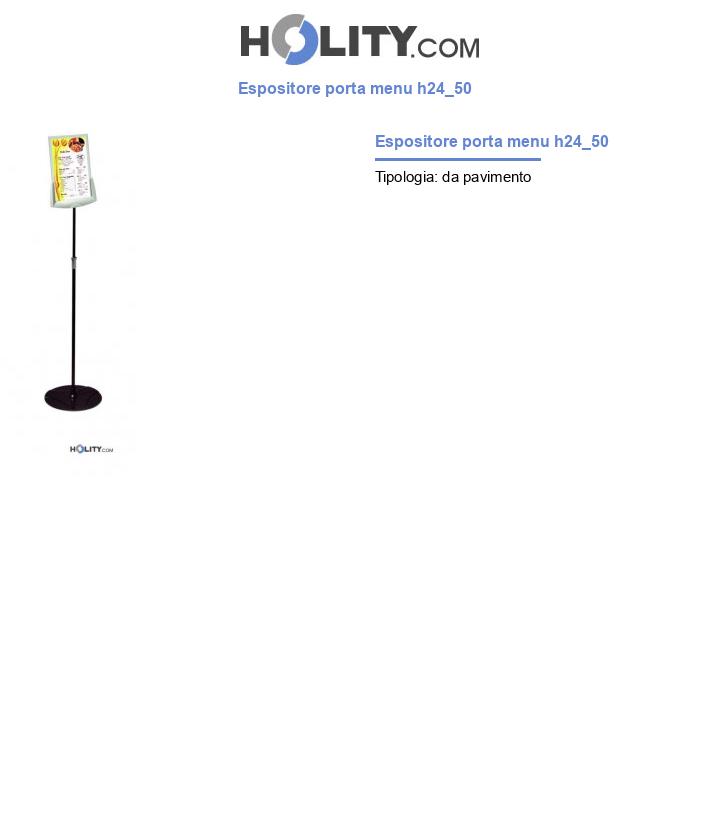 Espositore porta menu h24_50