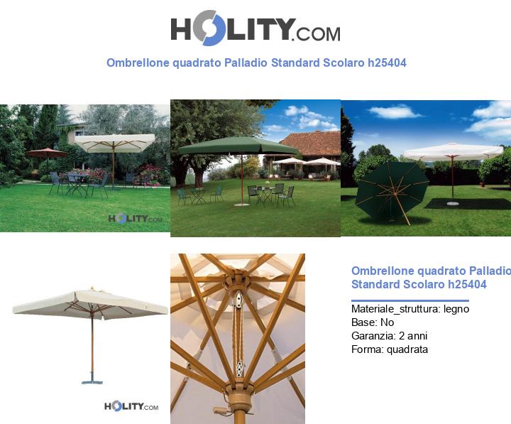 Ombrellone quadrato Palladio Standard Scolaro h25404
