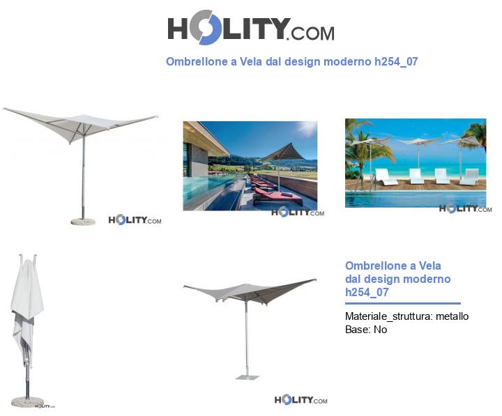 Ombrellone a Vela dal design moderno h254_07