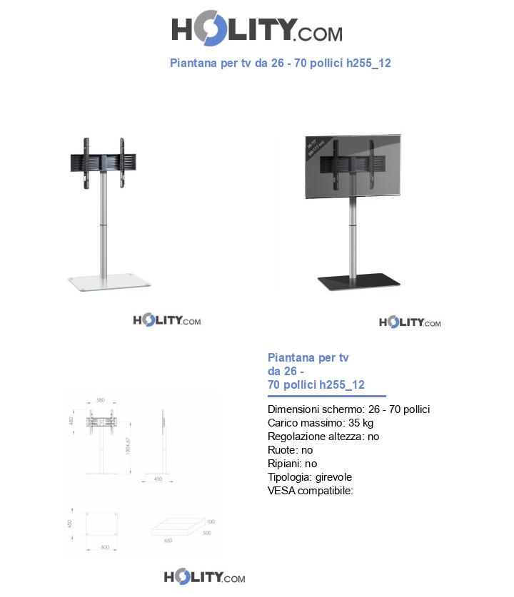 Piantana per tv da 26 - 70 pollici h255_12