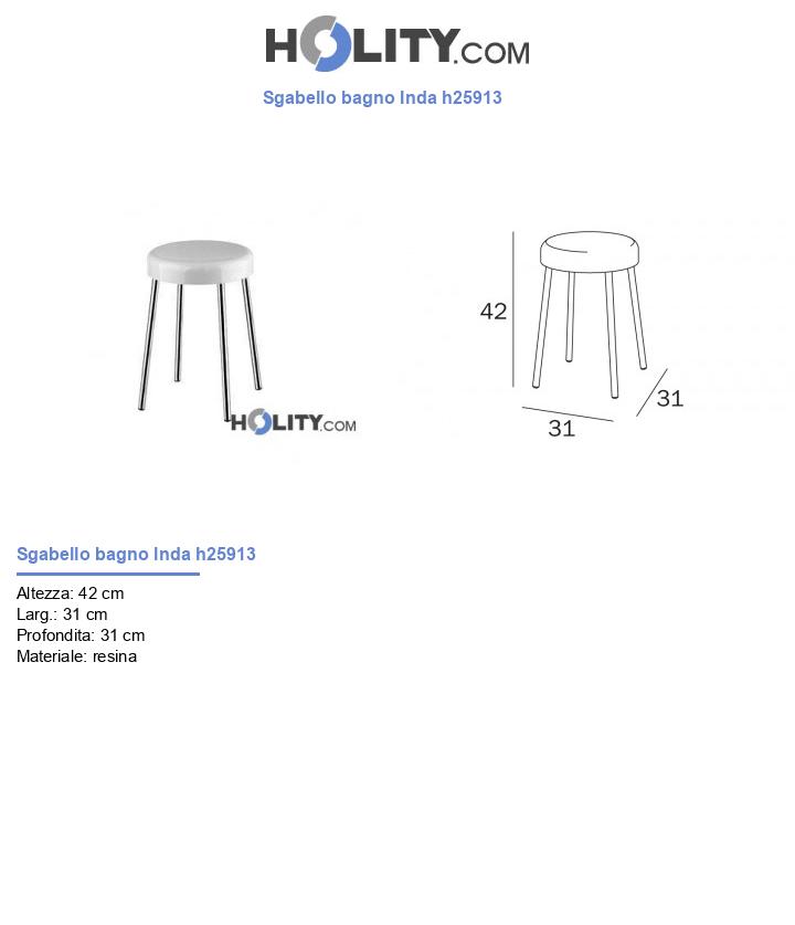 Sgabello bagno Inda h25913