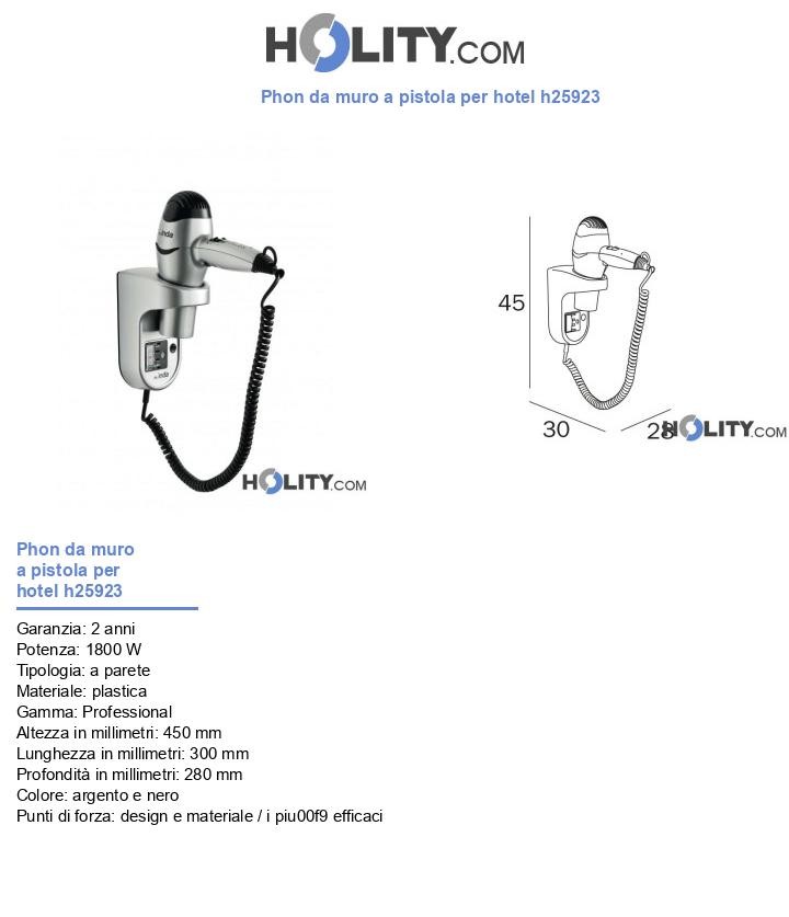Phon da muro a pistola per hotel h25923