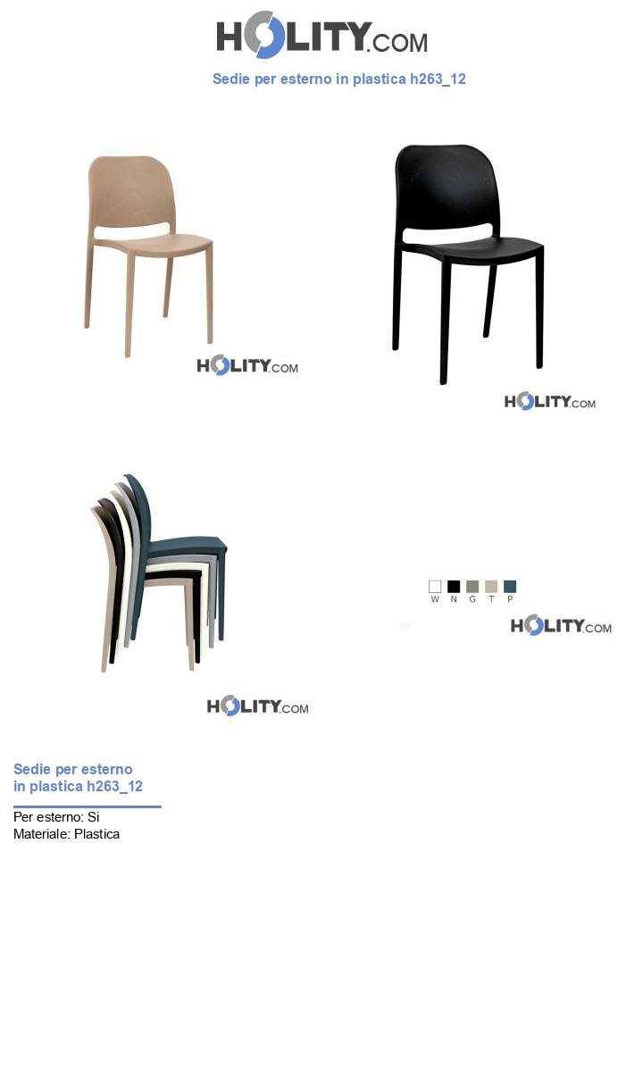 Sedie per esterno in plastica h263_12