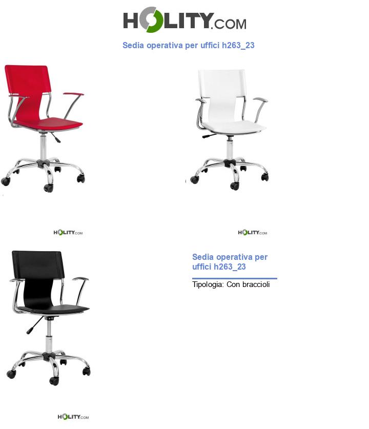 Sedia operativa per uffici h263_23