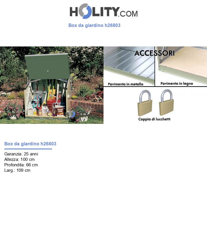 Box da giardino h26803