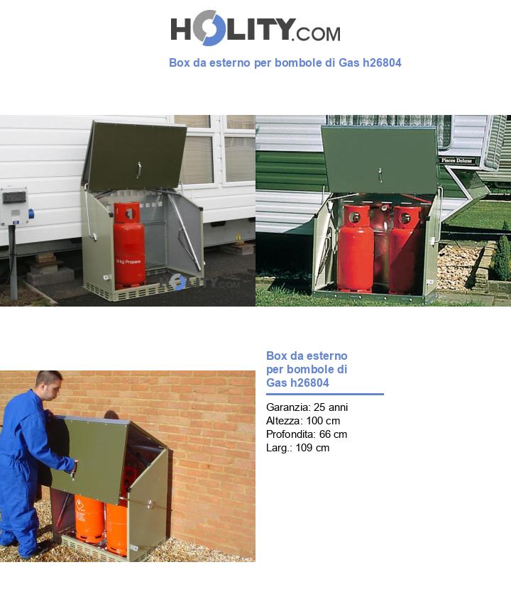 Box da esterno per bombole di Gas h26804