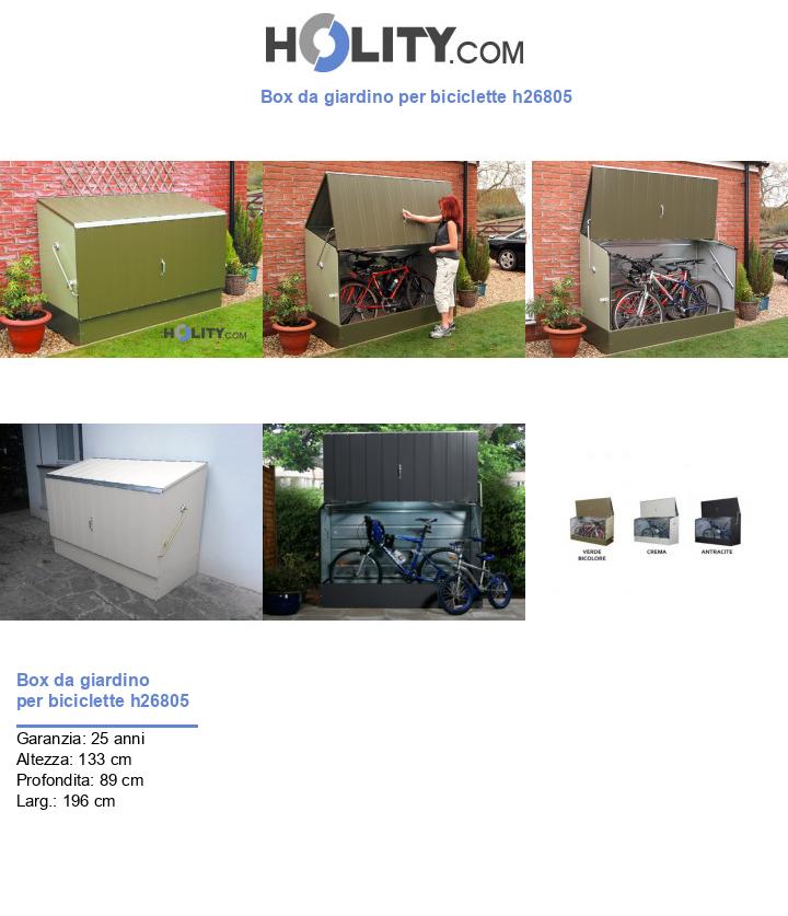 Box da giardino per biciclette h26805