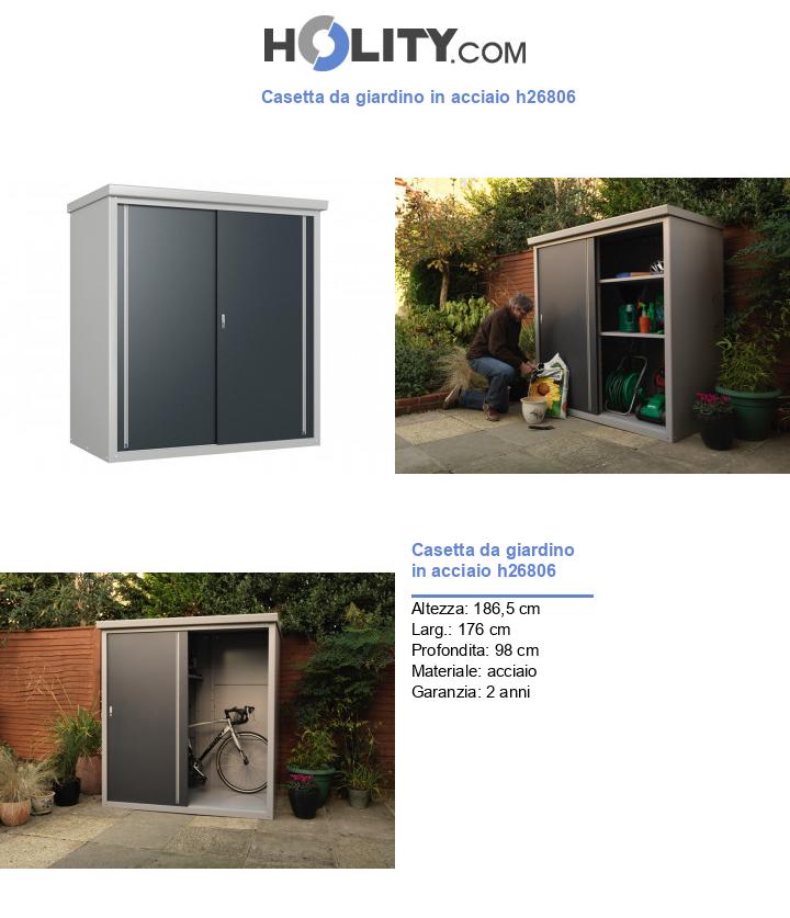 Casetta da giardino in acciaio h26806