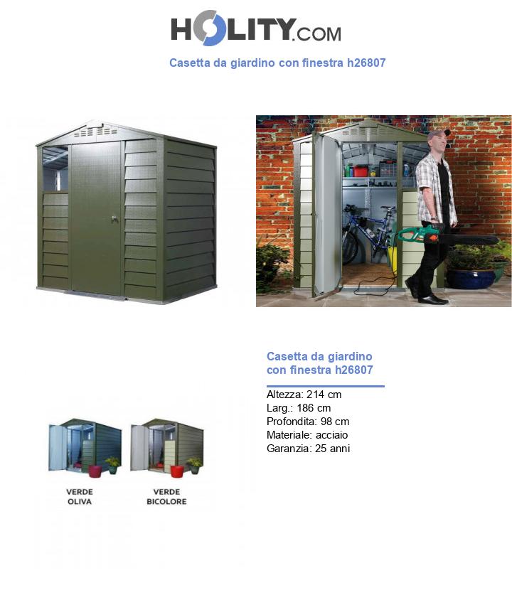 Casetta da giardino con finestra h26807