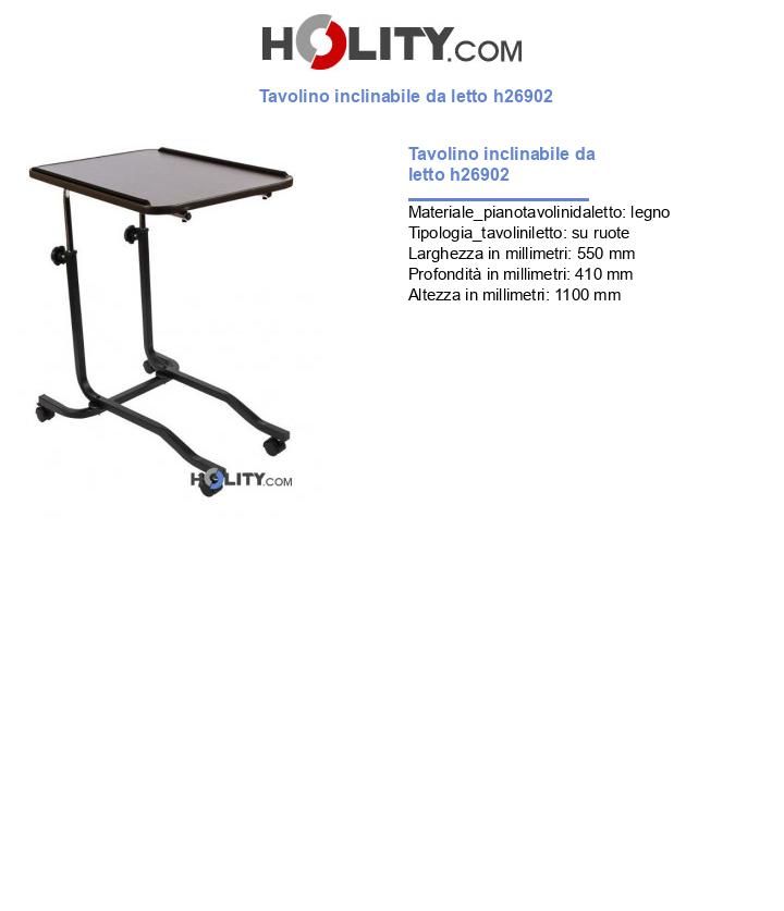 Tavolino inclinabile da letto h26902