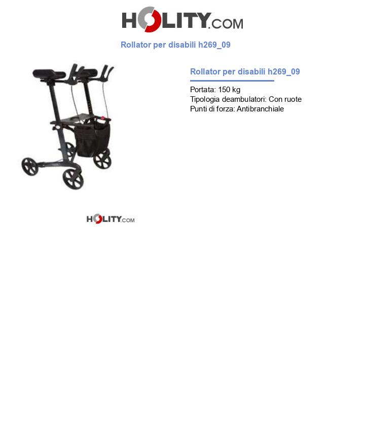 Rollator per disabili h269_09