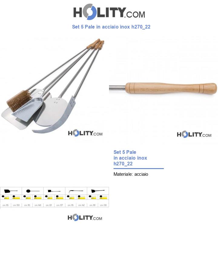 Set 5 Pale in acciaio inox h270_22