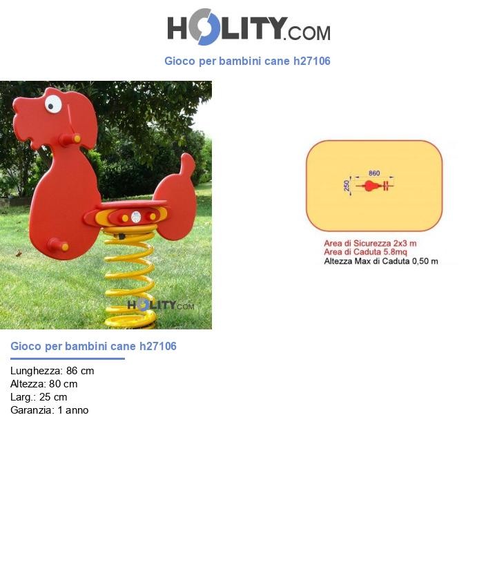 Gioco per bambini cane h27106