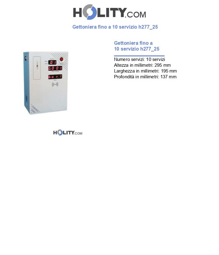 Gettoniera fino a 10 servizio h277_25