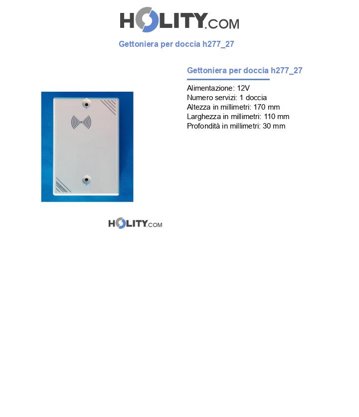 Gettoniera per doccia h277_27