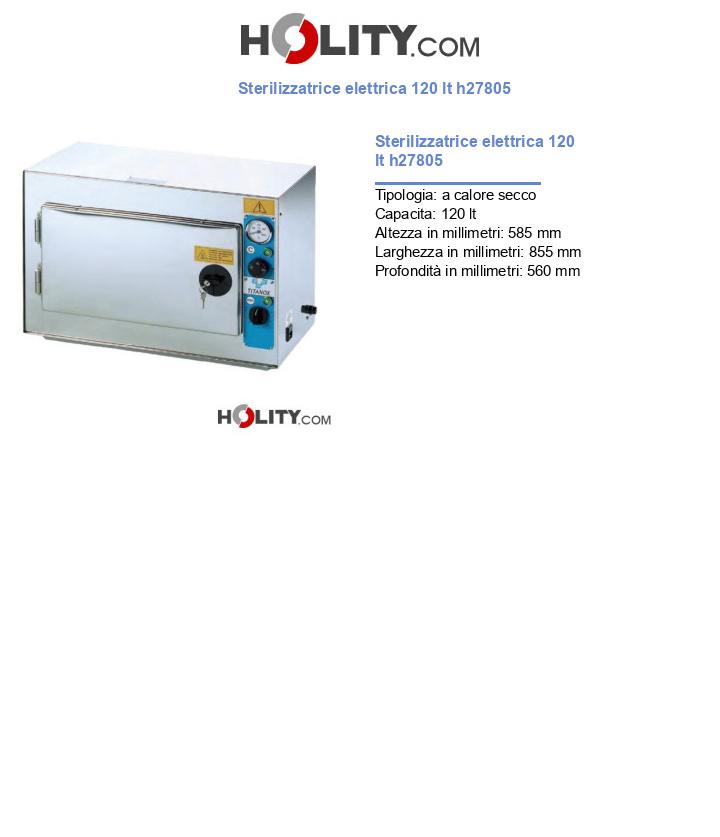Sterilizzatrice elettrica 120 lt h27805