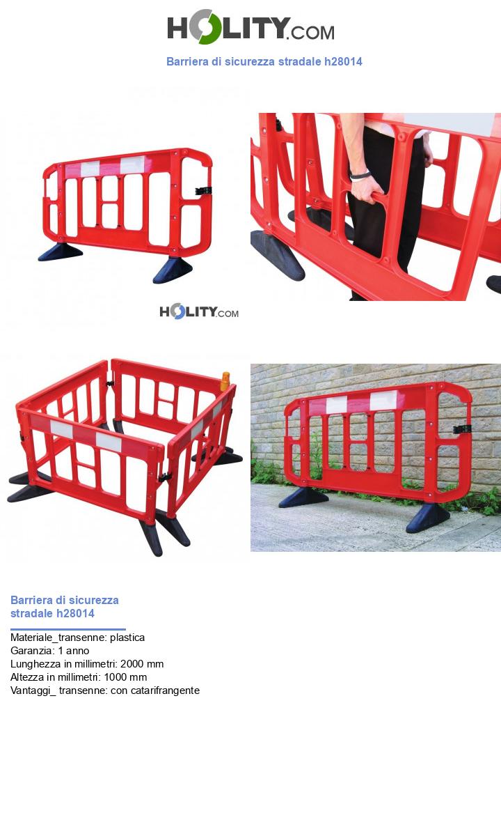 Barriera di sicurezza stradale h28014