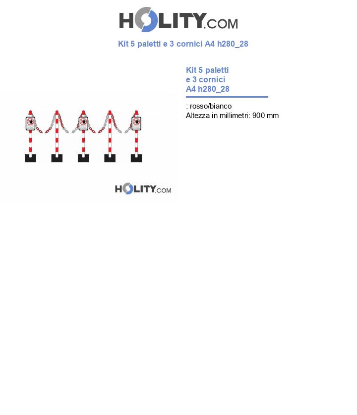 Kit 5 paletti e 3 cornici A4 h280_28