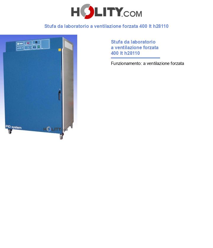 Stufa da laboratorio a ventilazione forzata 400 lt h28110
