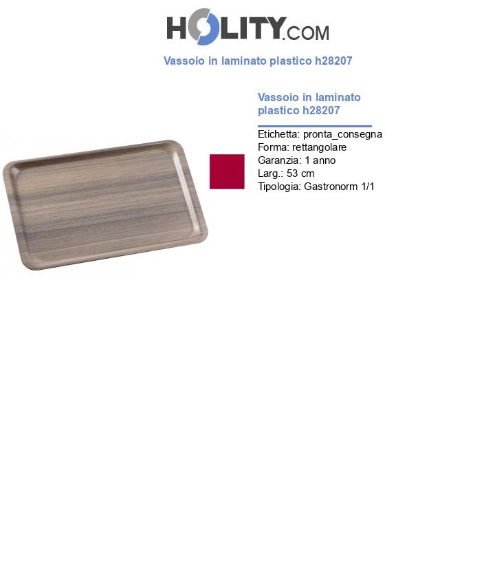 Vassoio in laminato plastico h28207