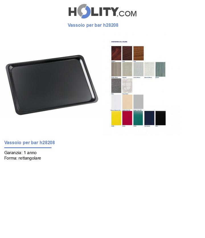 Vassoio per bar h28208