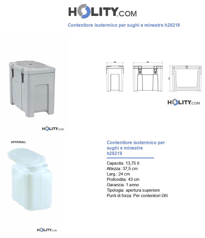 Contenitore isotermico per sughi e minestre h28219