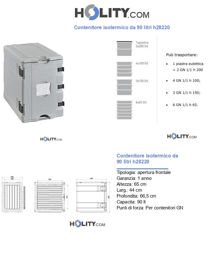 Contenitore isotermico da 90 litri h28220