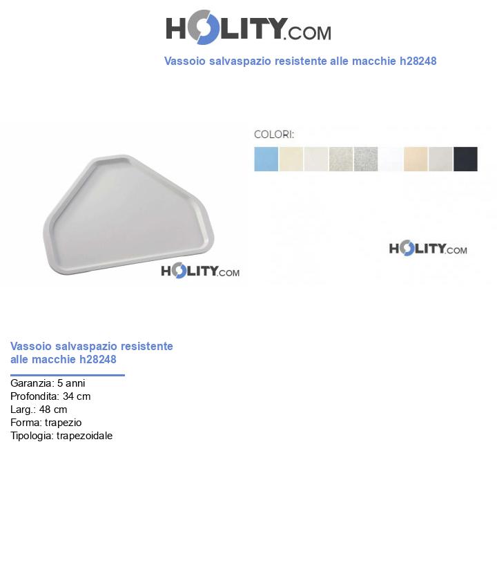 Vassoio salvaspazio resistente alle macchie h28248