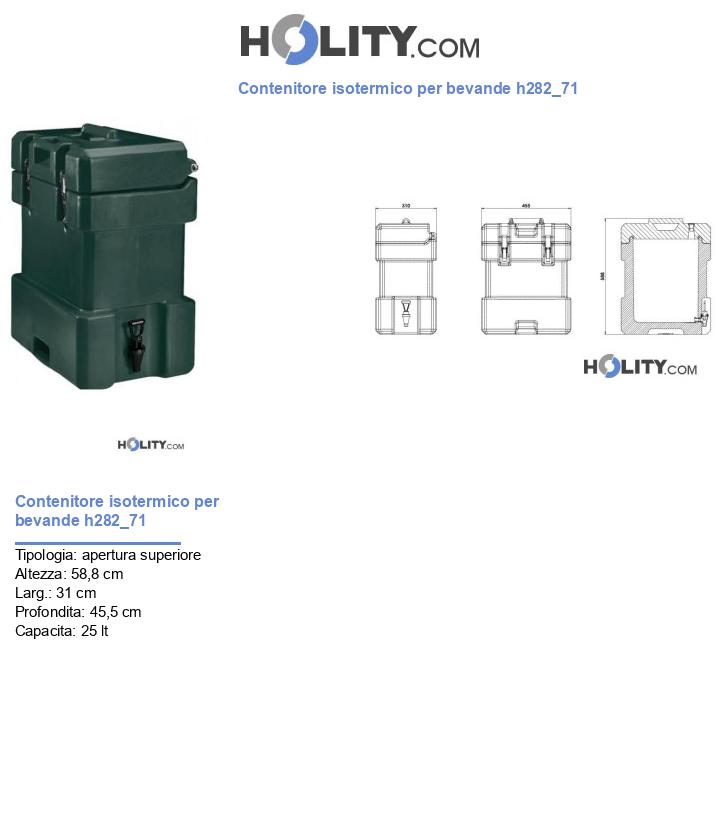 Contenitore isotermico per bevande h282_71