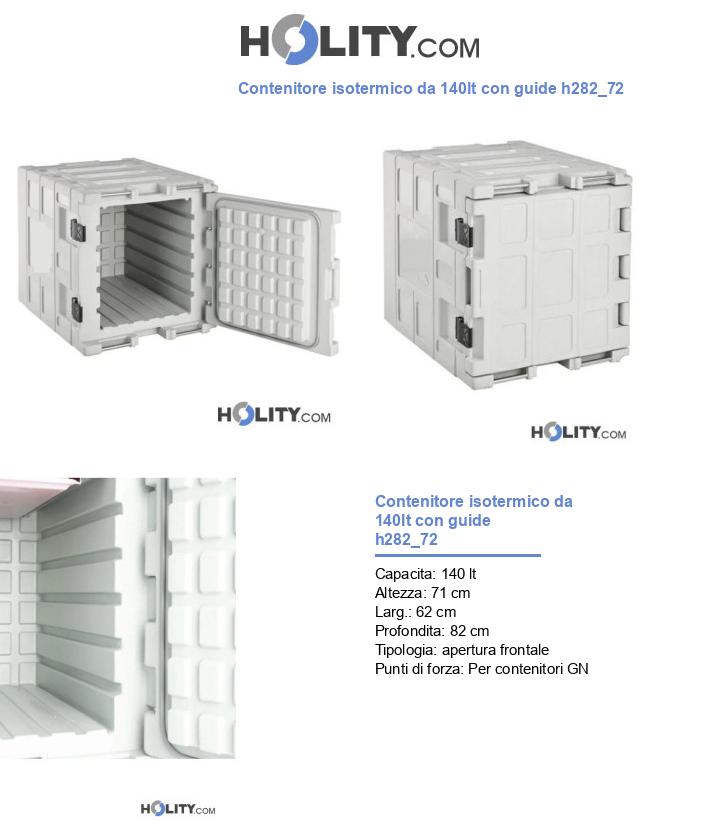 Contenitore isotermico da 140lt con guide h282_72