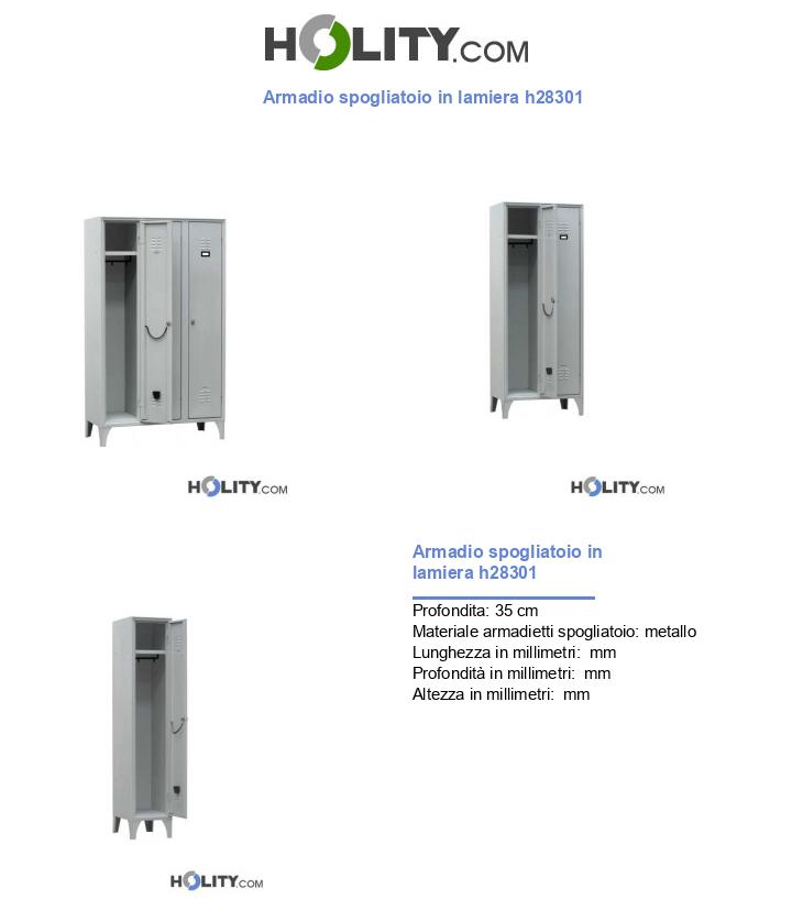 Armadio spogliatoio in lamiera h28301