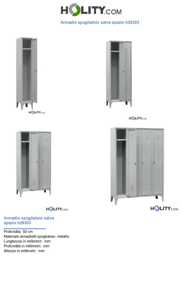 Armadio spogliatoio salva spazio h28303