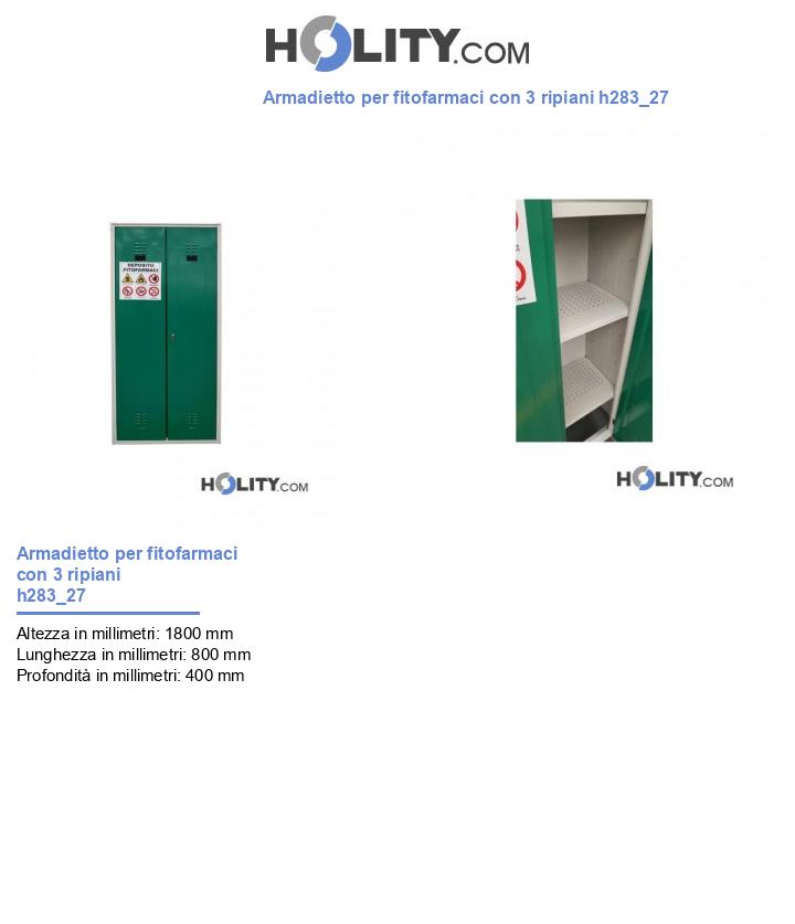 Armadietto per fitofarmaci con 3 ripiani h283_27