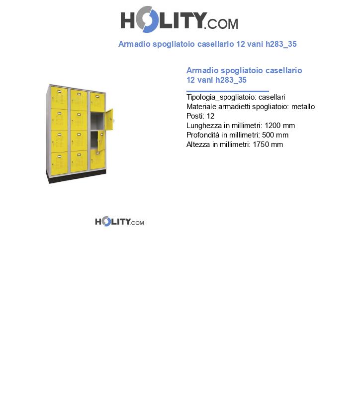 Armadio spogliatoio casellario 12 vani h283_35
