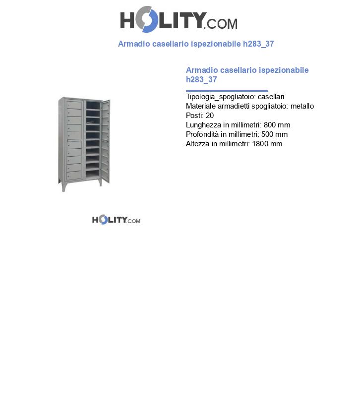 Armadio casellario ispezionabile h283_37